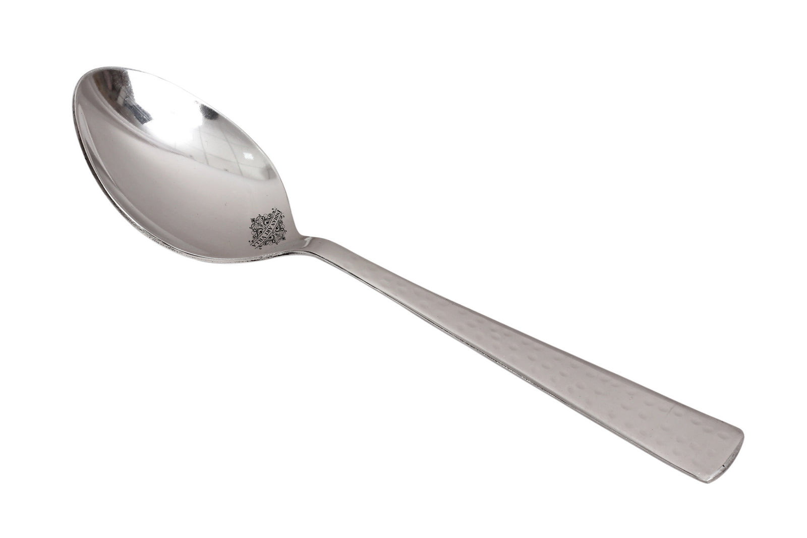 Handmade Hammered Premium Quality Stainless Steel Baby Spoon Cutlery, Silver