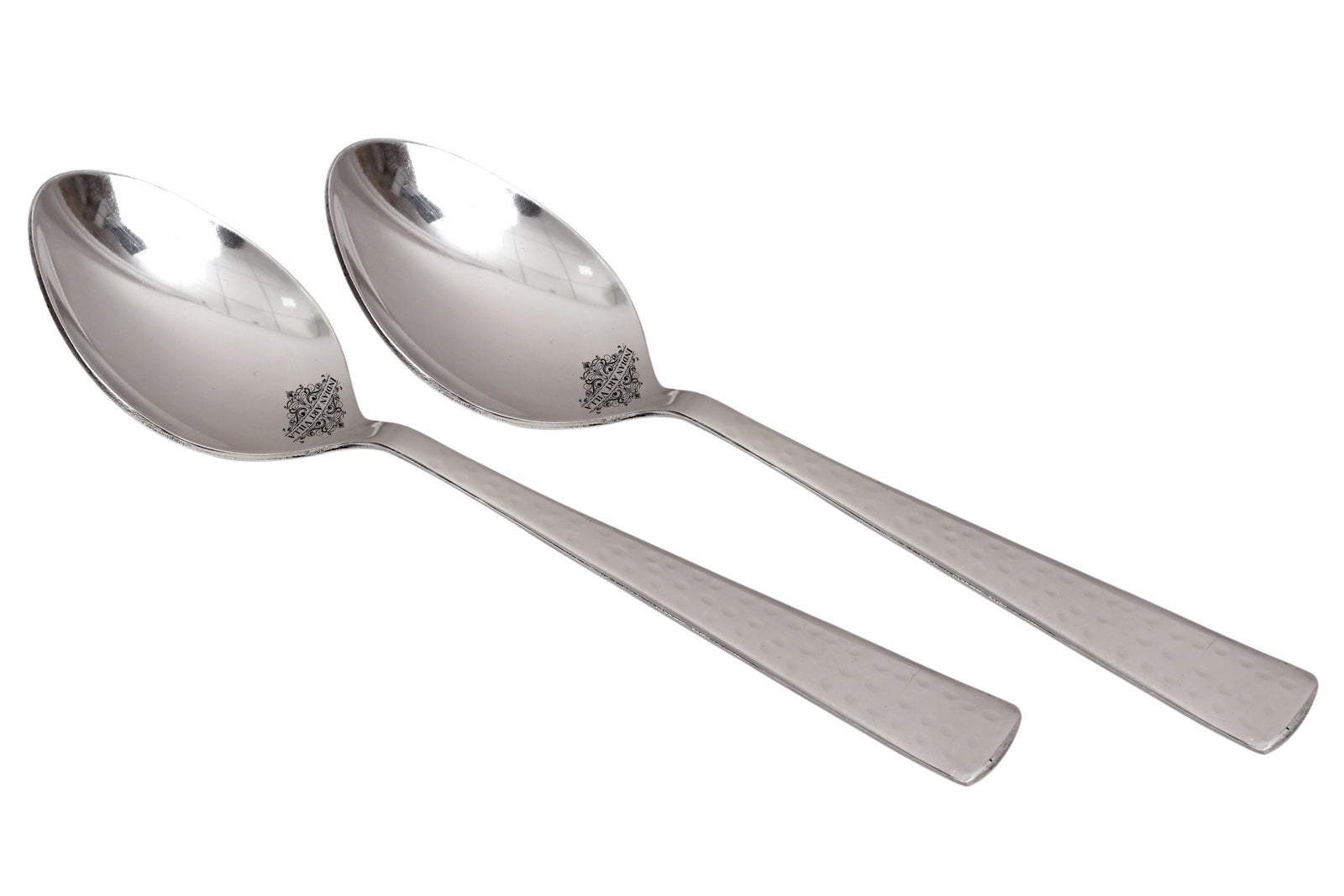 Handmade Hammered Premium Quality Stainless Steel Baby Spoon Cutlery, Silver