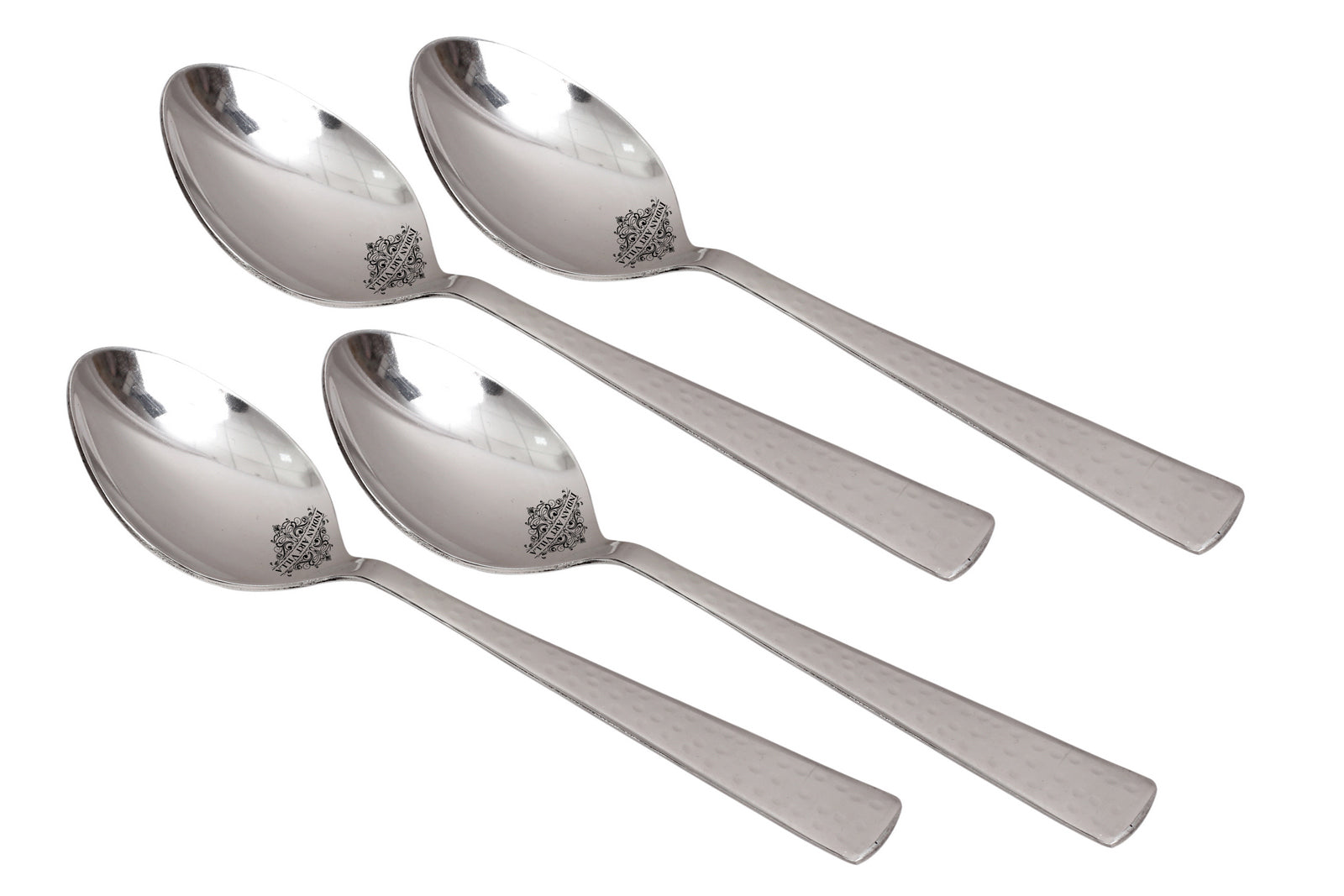 Handmade Hammered Premium Quality Stainless Steel Baby Spoon Cutlery, Silver