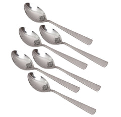 Handmade Hammered Premium Quality Stainless Steel Baby Spoon Cutlery, Silver