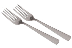 Handmade Pure Stainless Steel Hammered Design Table Fork, Tableware, Dinnerware