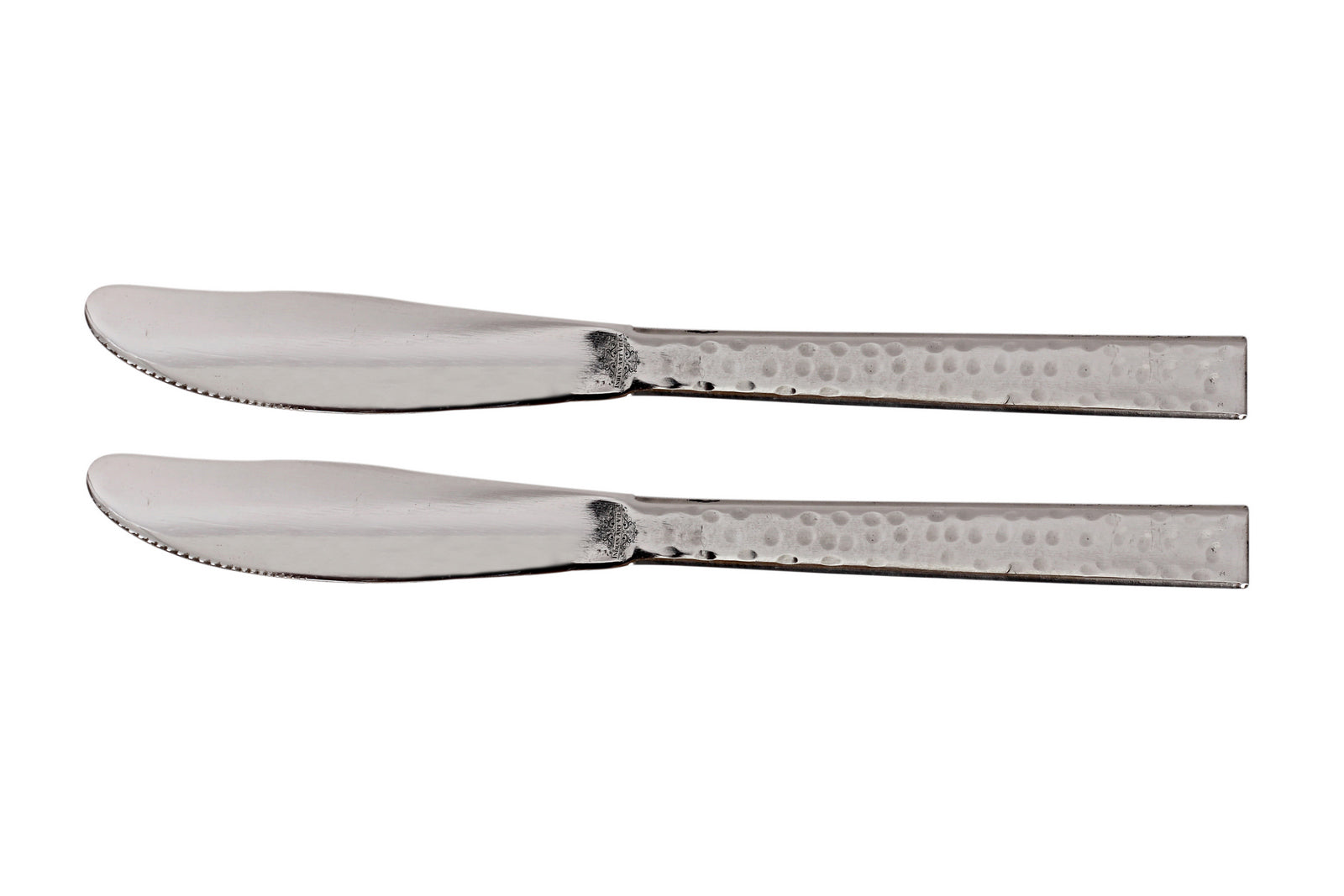 Handmade Pure Stainless Steel Hammered Design Butter Knife Cutlery