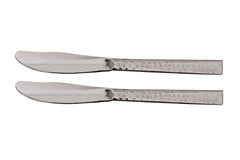 Handmade Pure Stainless Steel Hammered Design Butter Knife Cutlery
