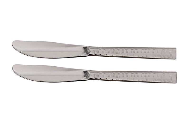 Handmade Pure Stainless Steel Hammered Design Butter Knife Cutlery