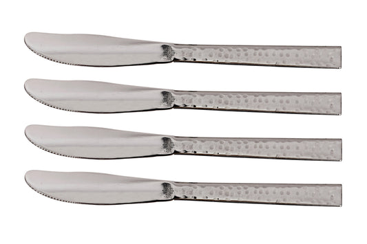 Handmade Pure Stainless Steel Hammered Design Butter Knife Cutlery