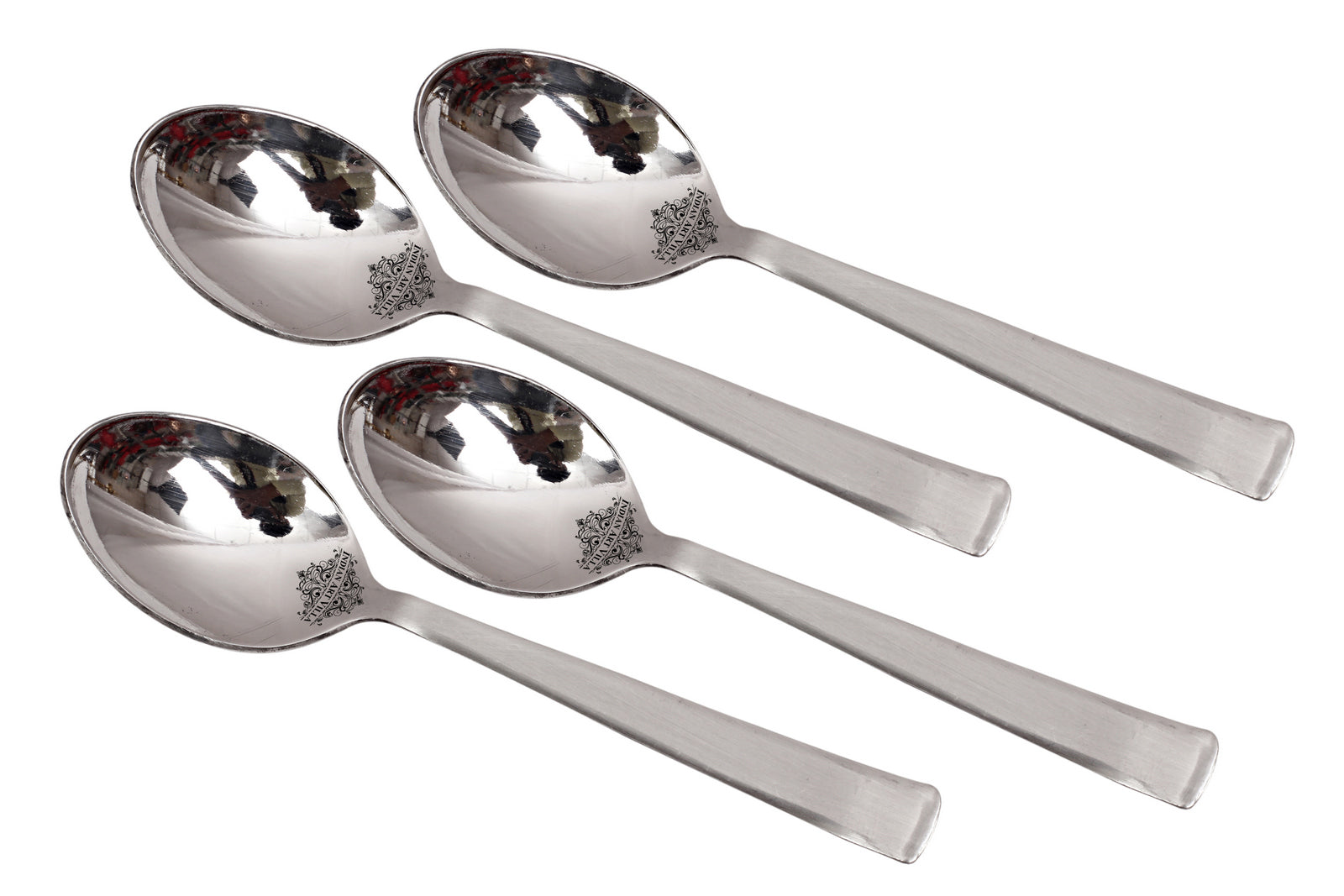 Pure Stainless Steel Handmade Matt Finsh Coffee Spoon