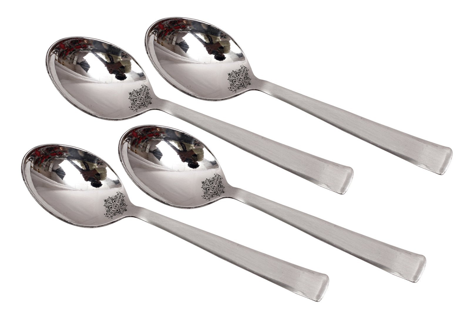 Pure Stainless Steel Handmade Matt Finsh Coffee Spoon
