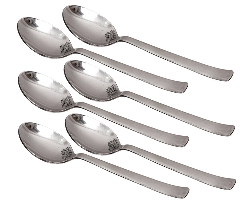 Pure Stainless Steel Handmade Matt Finish Design Baby Spoon