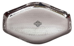 Pure Steel Hammered Abstract Designer Tray Platter