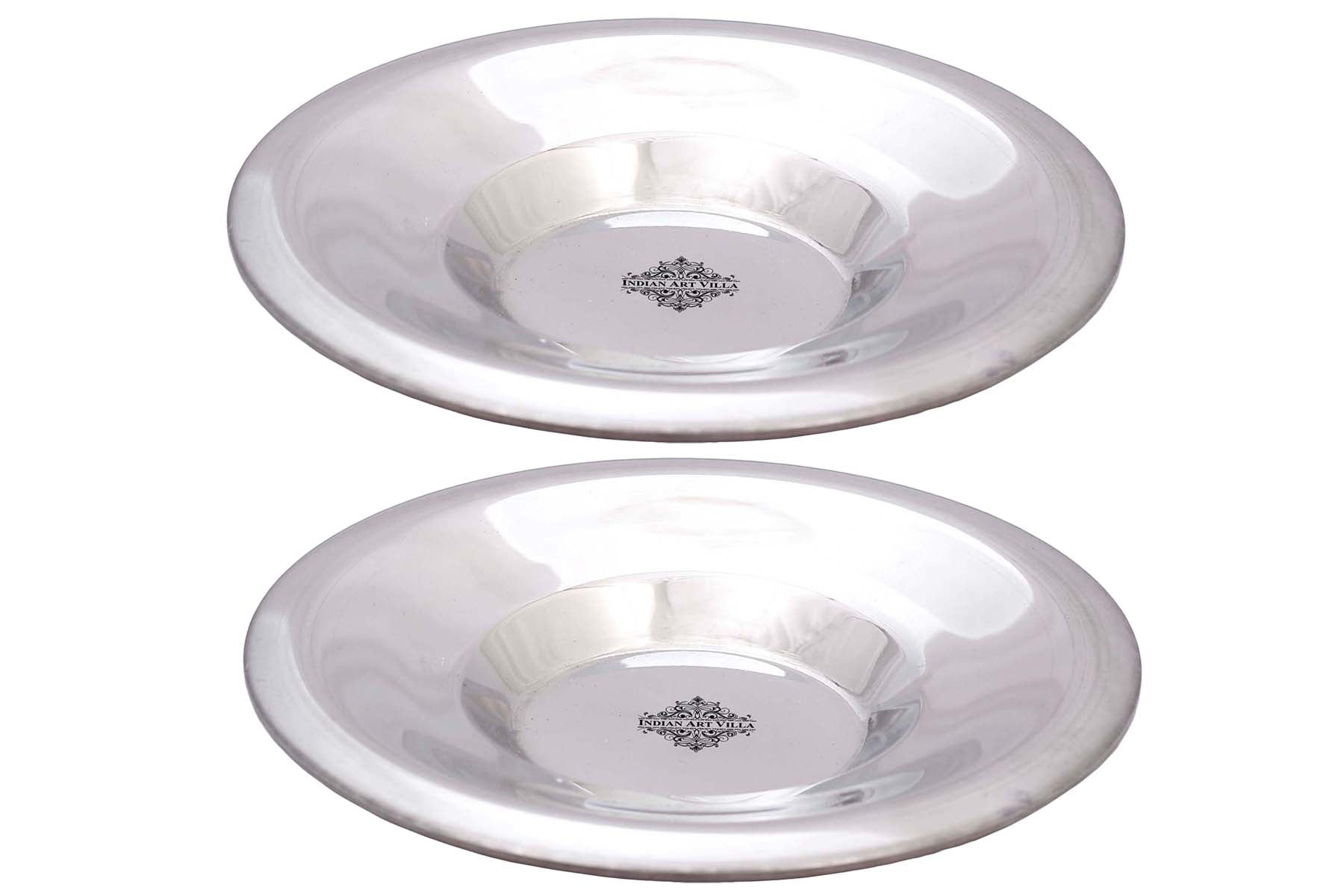 Steel Underliner, Serving Soup, Vegetable Disser Rayta, Diameter 16.76 cm