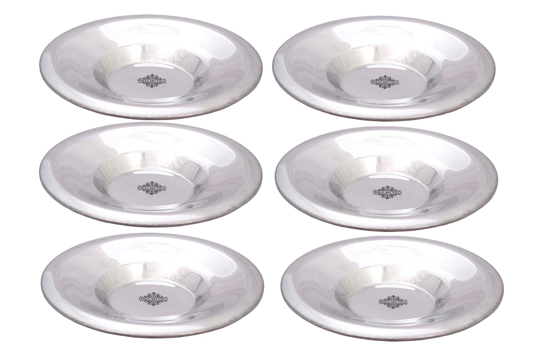 Steel Underliner, Serving Soup, Vegetable Disser Rayta, Diameter 16.76 cm