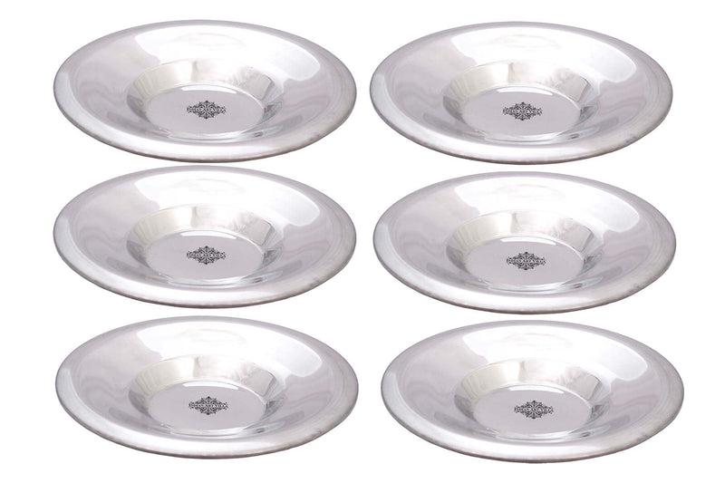 Steel Underliner, Serving Soup, Vegetable Disser Rayta, Diameter 16.76 cm