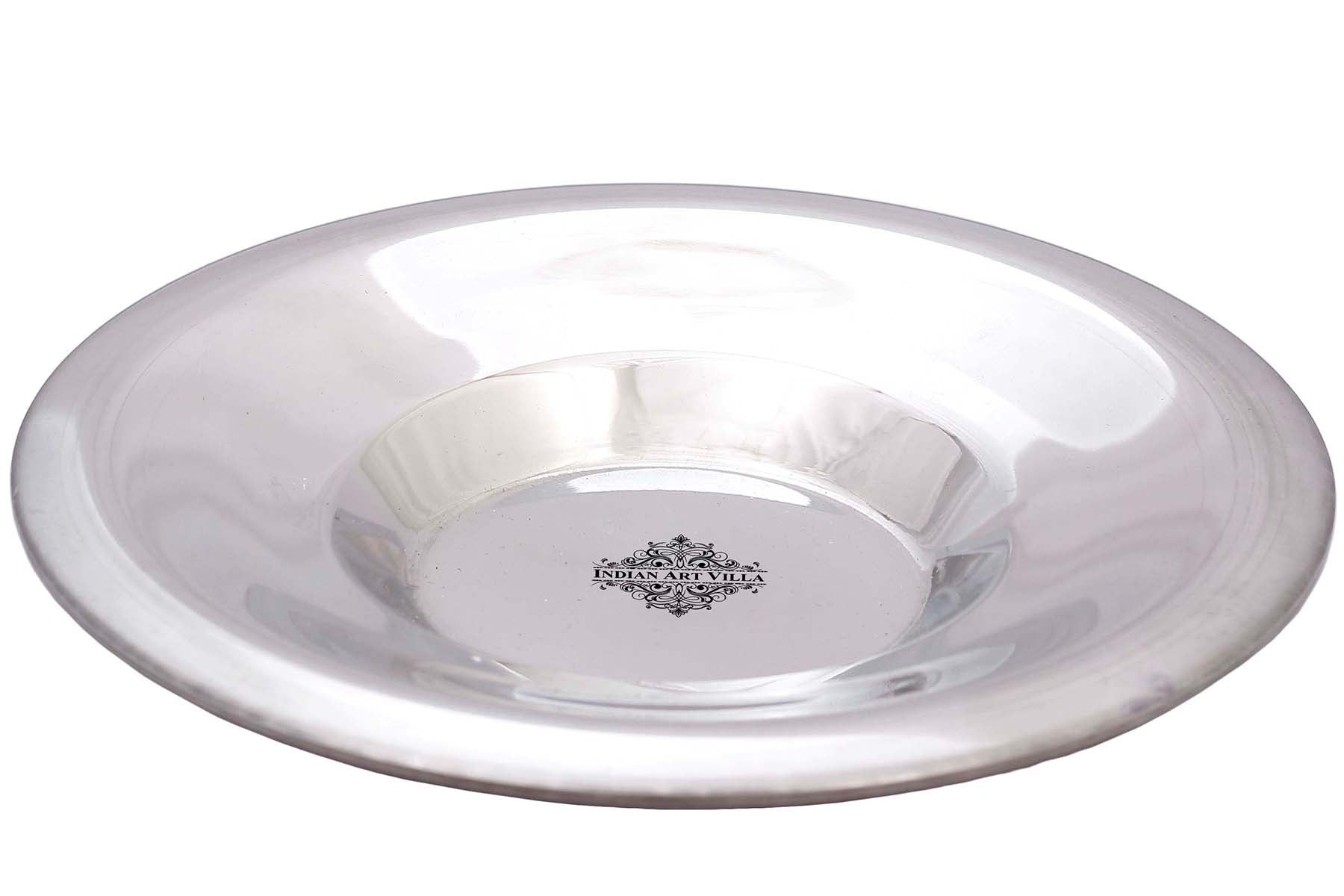 Steel Underliner, Serving Soup, Vegetable Disser Rayta, Diameter 16.76 cm