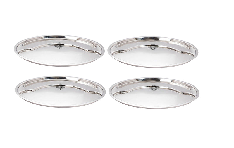 Steel Oval Dinner Plate, Diameter 16.8 Inch