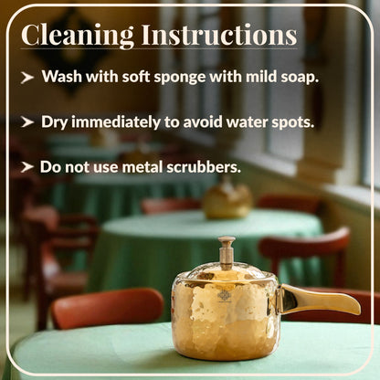 Stainless Steel Cooker With Hammered Design (Serving Only)