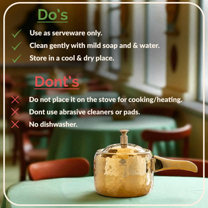 Stainless Steel Cooker With Hammered Design (Serving Only)