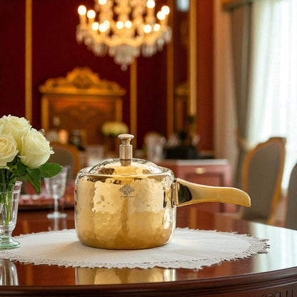 Stainless Steel Cooker With Hammered Design (Serving Only)