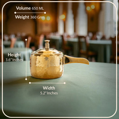 Stainless Steel Cooker With Hammered Design (Serving Only)