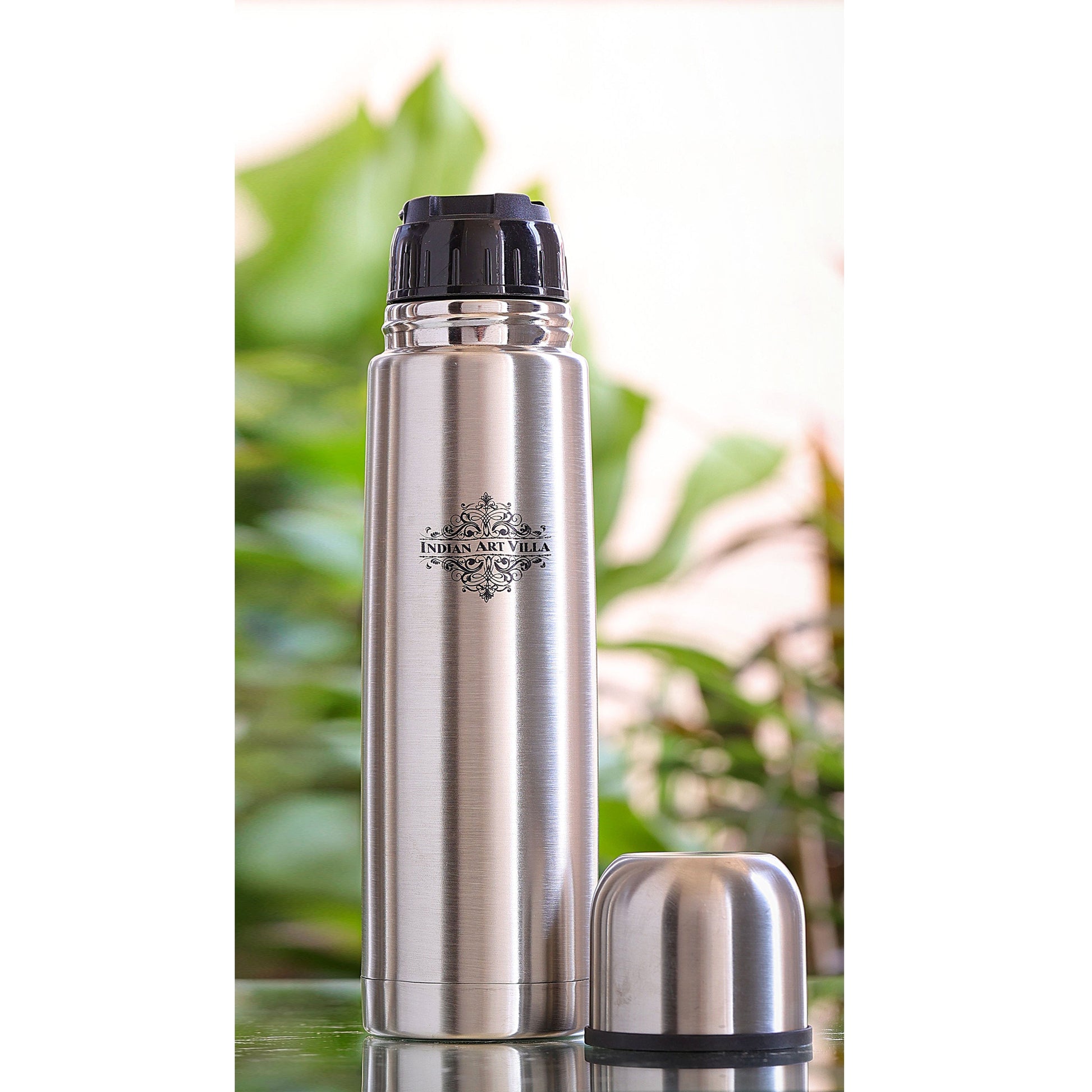 Pure Stainless Steel Insulated Vaccum Bottle With Flip Lid