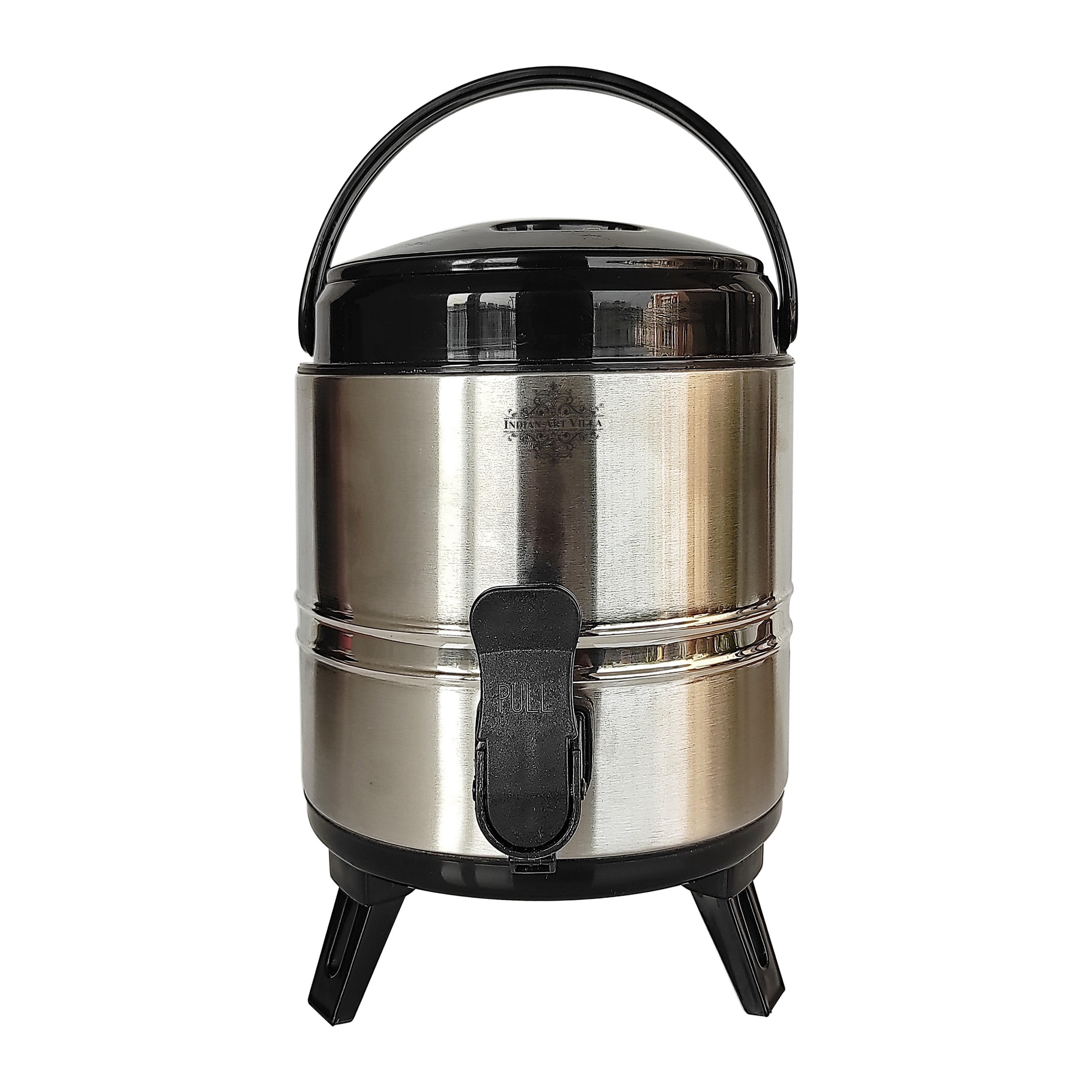 Vaccum Insulated Steel Water Dispenser, Inside Copper Thermosteel Camper, Hot and Cold, with Easy to Hold Handle,  Volume-3000 ML