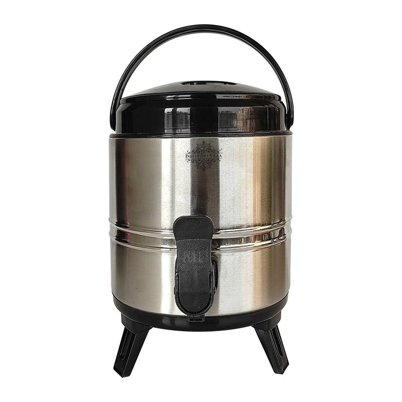 Vaccum Insulated Steel Water Dispenser, Inside Copper Thermosteel Camper, Hot and Cold, with Easy to Hold Handle,  Volume-3000 ML