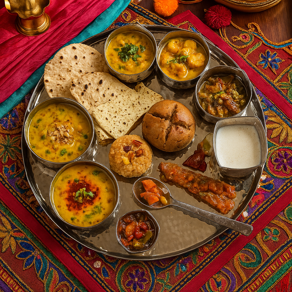 Stainless Steel Dinner Set With Hammered Finish Premium Design 9 Pcs Thali Set