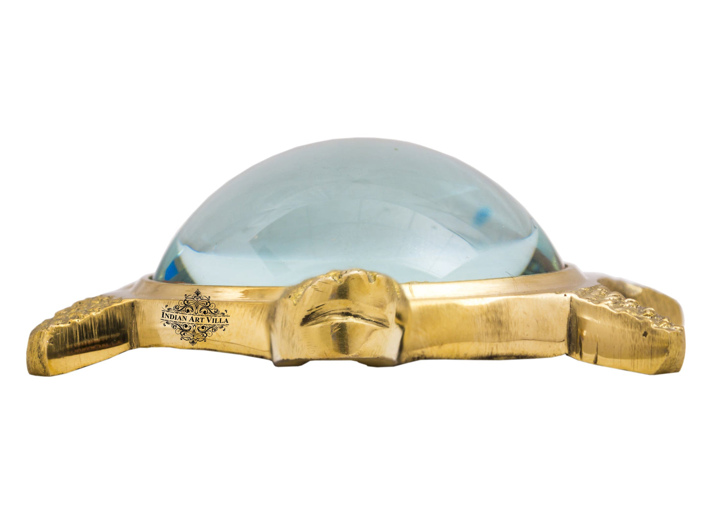 Pure Brass Handmade Vastu Magnifying Tortoise with Shree Yantra
