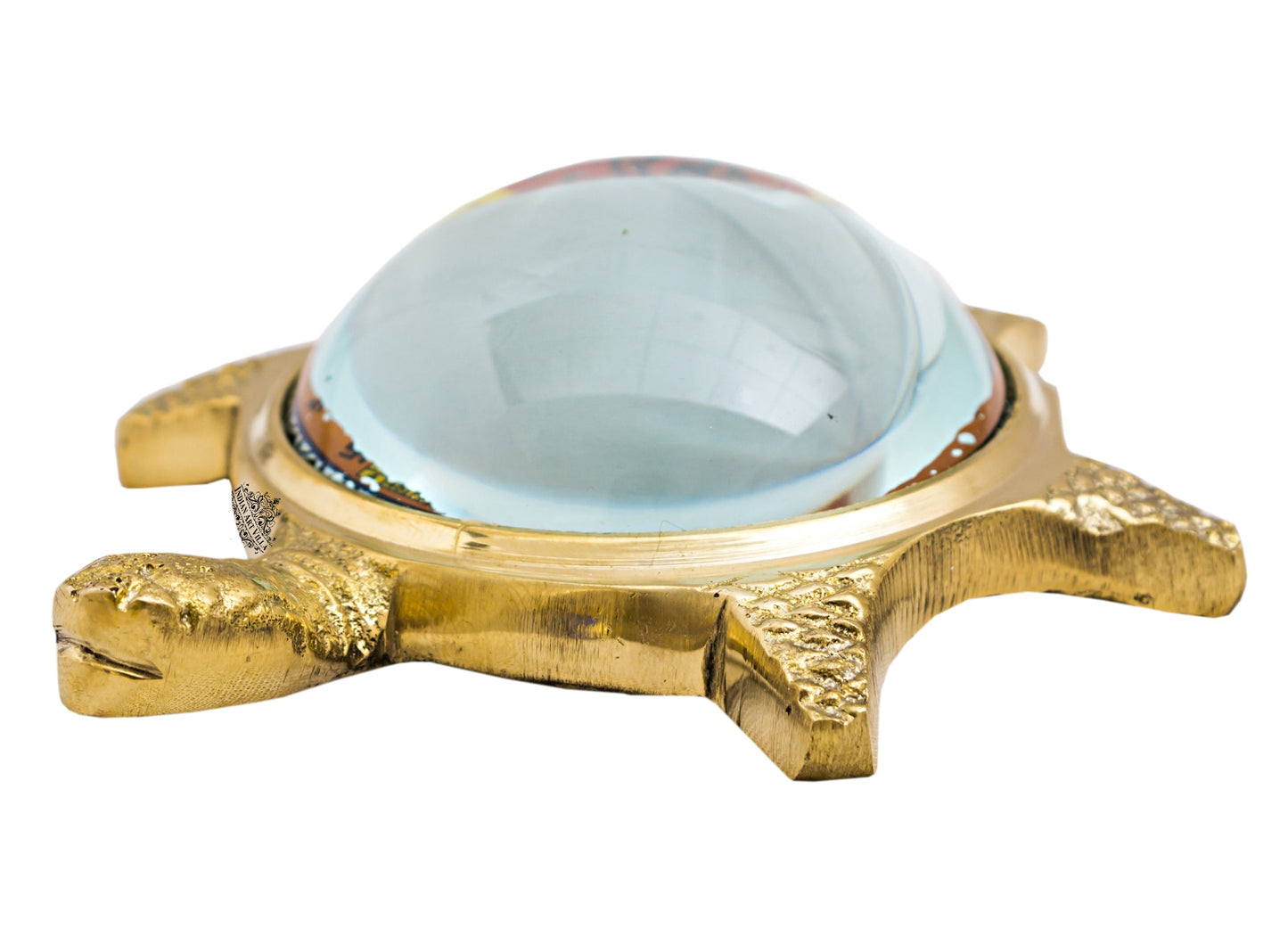 Pure Brass Handmade Vastu Magnifying Tortoise with Shree Yantra