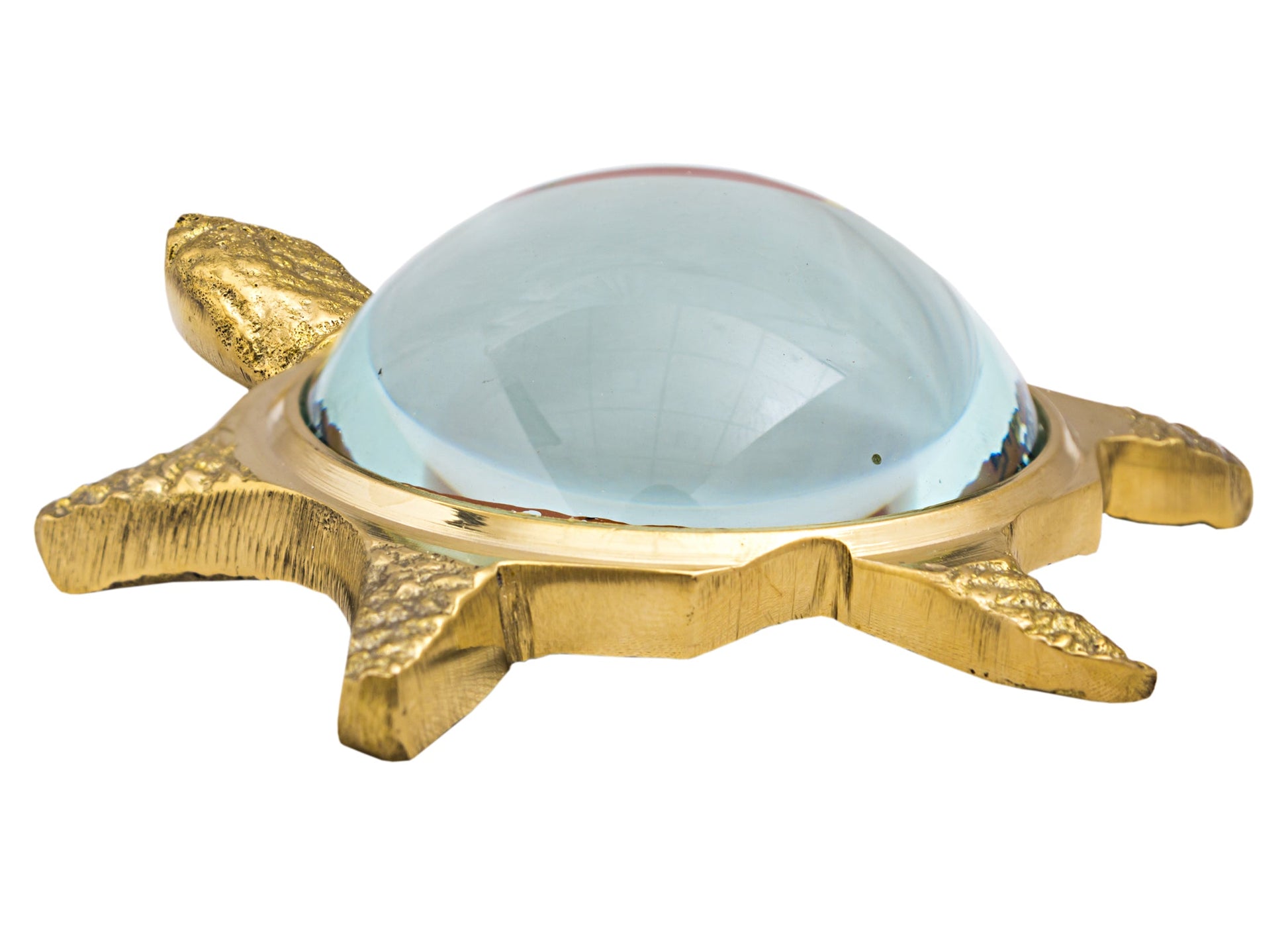 Pure Brass Handmade Vastu Magnifying Tortoise with Shree Yantra