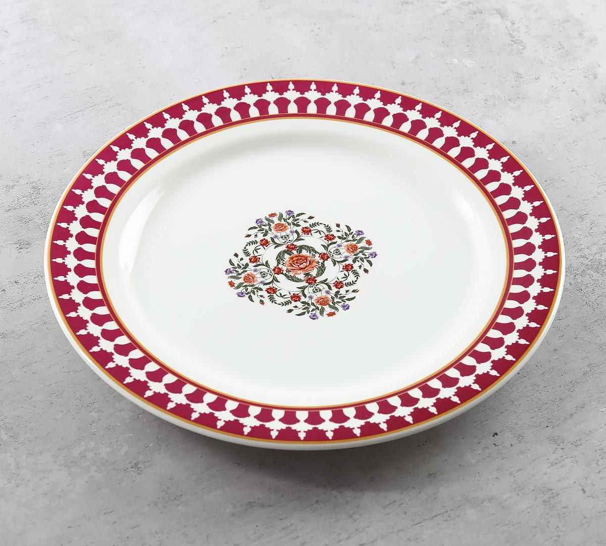 India Circus Floral Fountain Dinner Plate 10.5" 1 Pieces