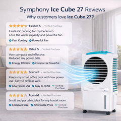 Ice Cube 27 Personal Room Air Cooler with Powerful Fan