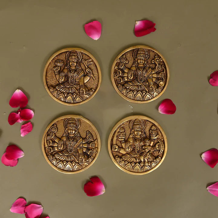 Brass Ashtalakshmi Hanging Plates Set