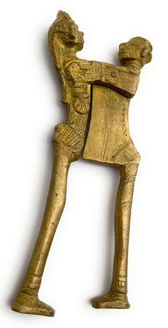 Bhunes Brass Antique Betal Nut Cutter Sarota Beetel Nut Cutter,Gold, 5 Inch, 1 Piece