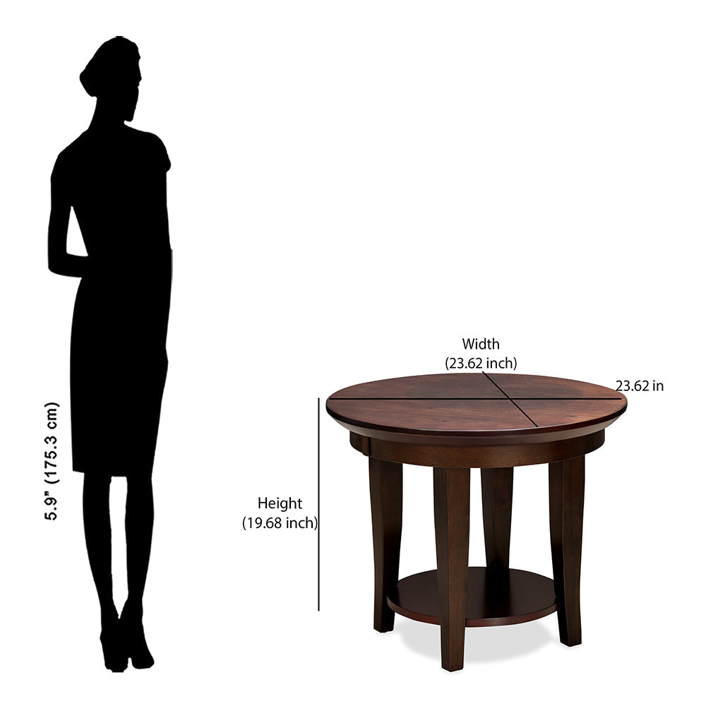 Nilkamal Laura End Table (Dark Walnut)