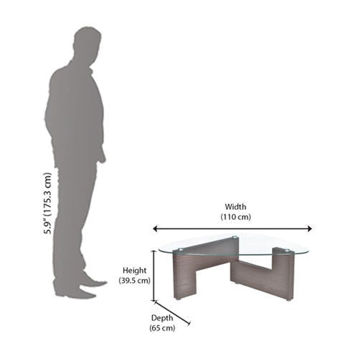 Nilkamal Lisburn Center Table (Wenge)