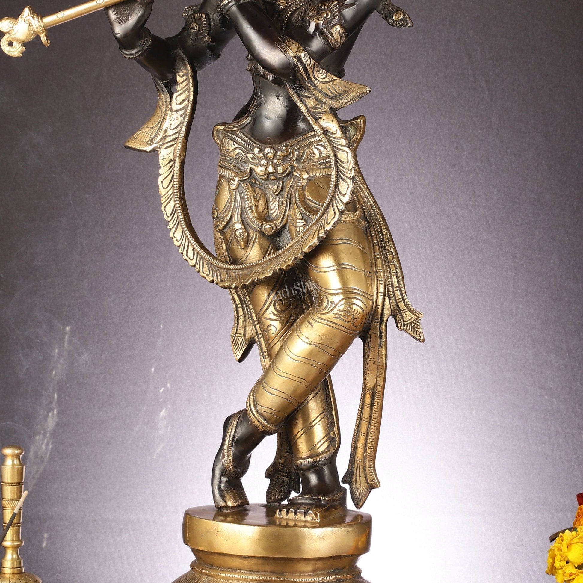 Brass Superfine Lord Krishna Statue - 28"