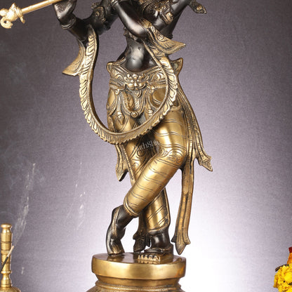 Brass Superfine Lord Krishna Statue - 28"
