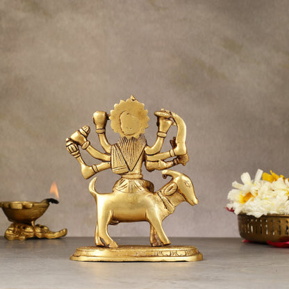 Pure Brass Meldi Mata Idol 5.5 inch
