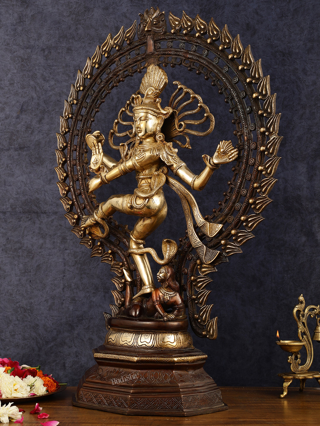 Pure Brass Nataraja Statue - 30 Inch Divine Masterpiece