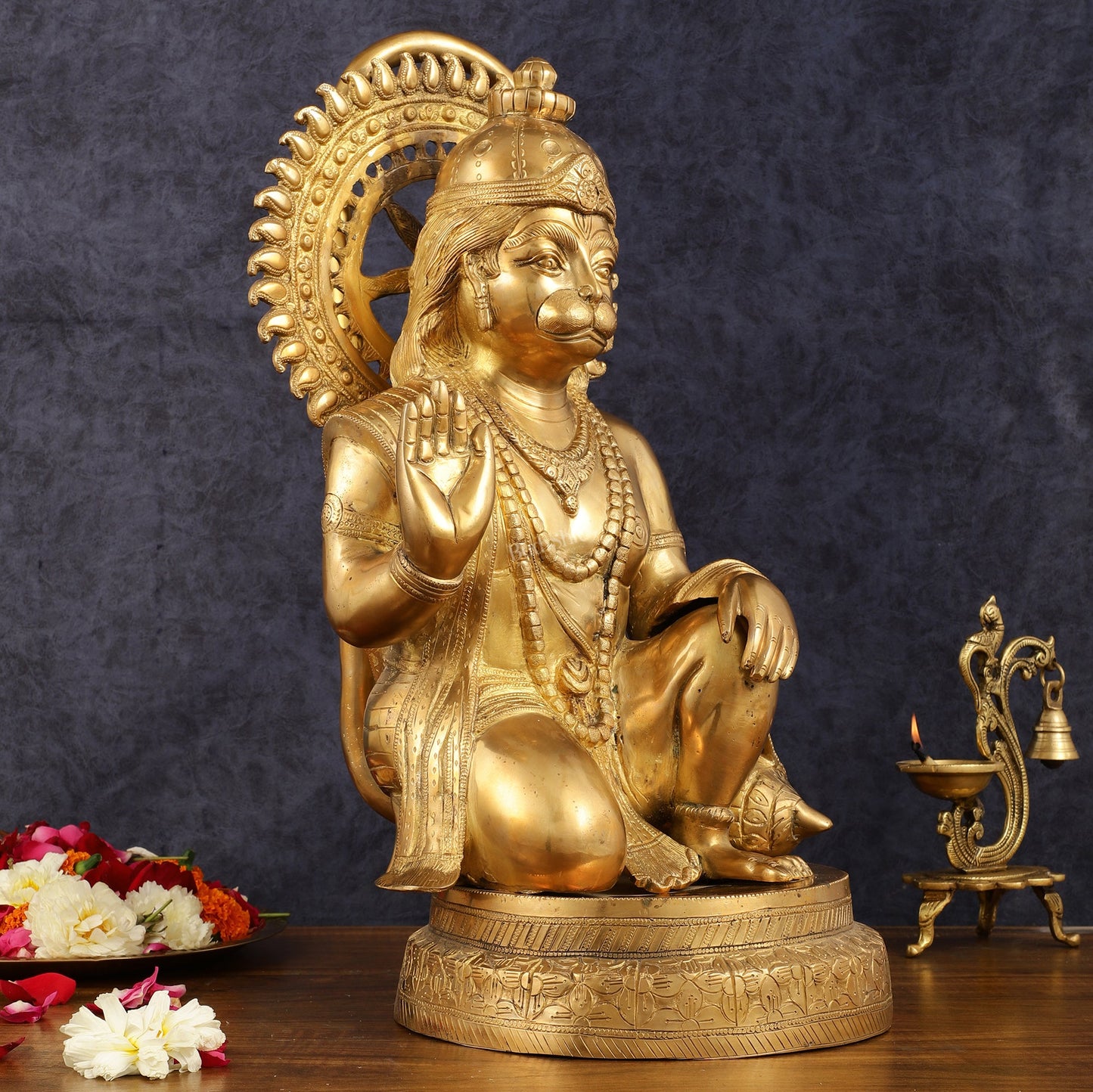 Brass Hanuman Statue - 20 Inch