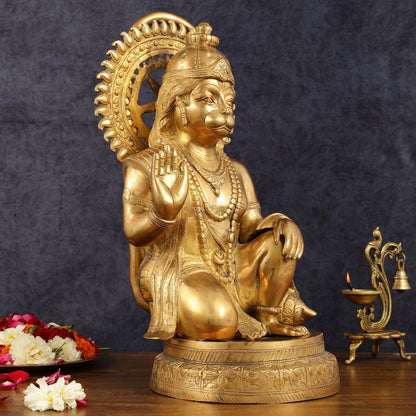 Brass Hanuman Statue - 20 Inch