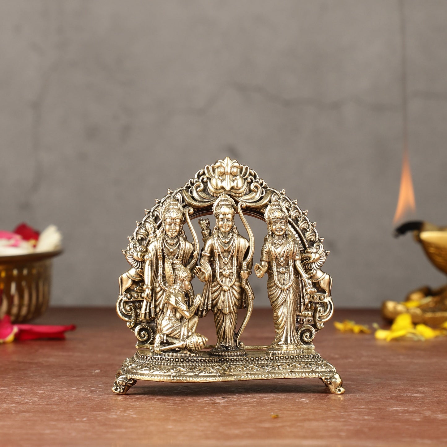 Brass Ram Darbar Lightweight Idol - 4-inch