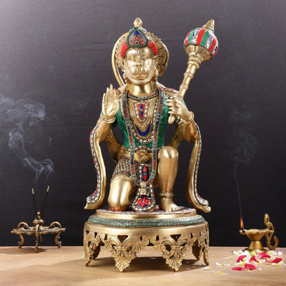 Brass Superfine Hanuman Statue 20"