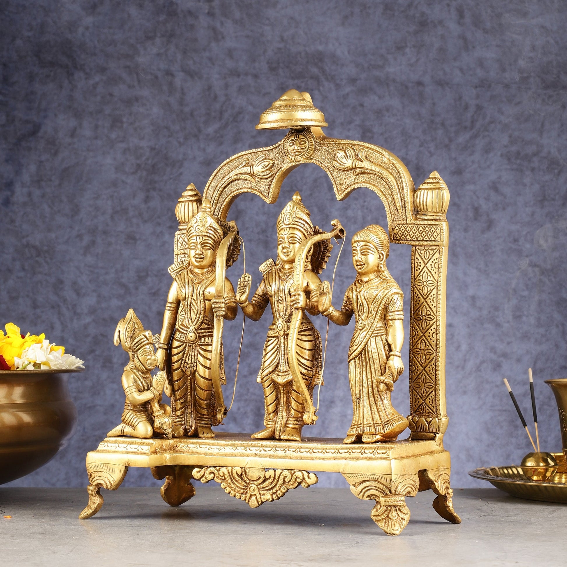 Divine Brass Ram Darbar 13 Inches