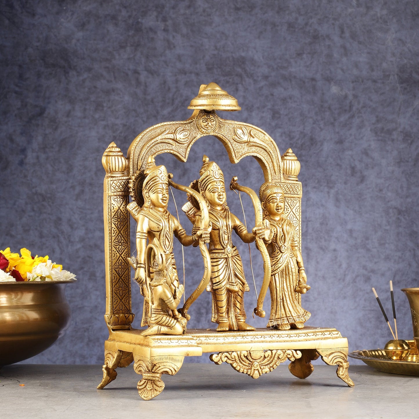 Divine Brass Ram Darbar 13 Inches