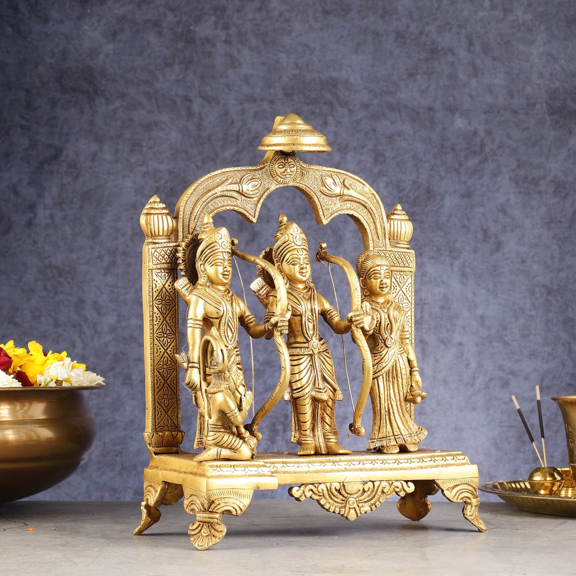 Divine Brass Ram Darbar 13 Inches