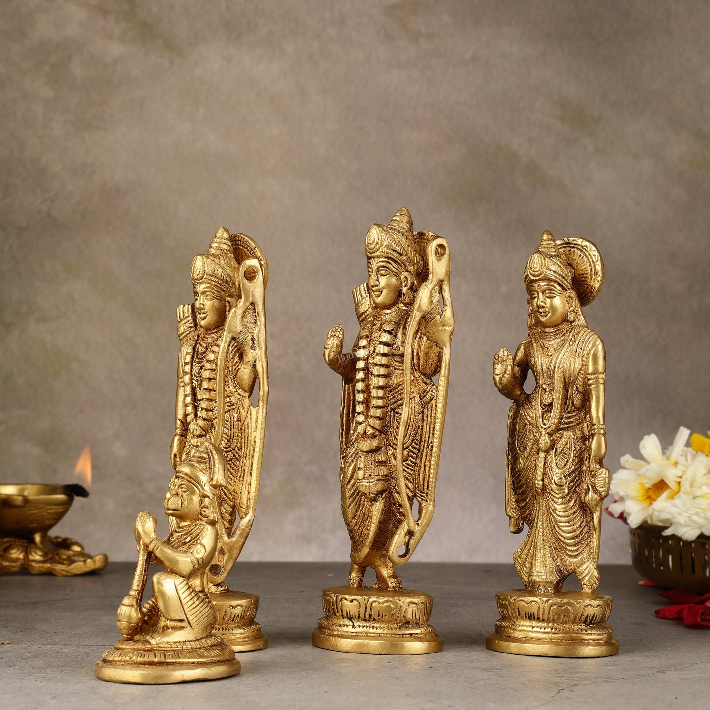 Brass Ram Darbar Idols - 6 Inch