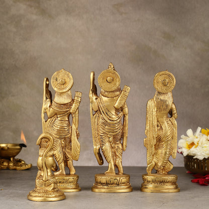 Brass Ram Darbar Idols - 6 Inch