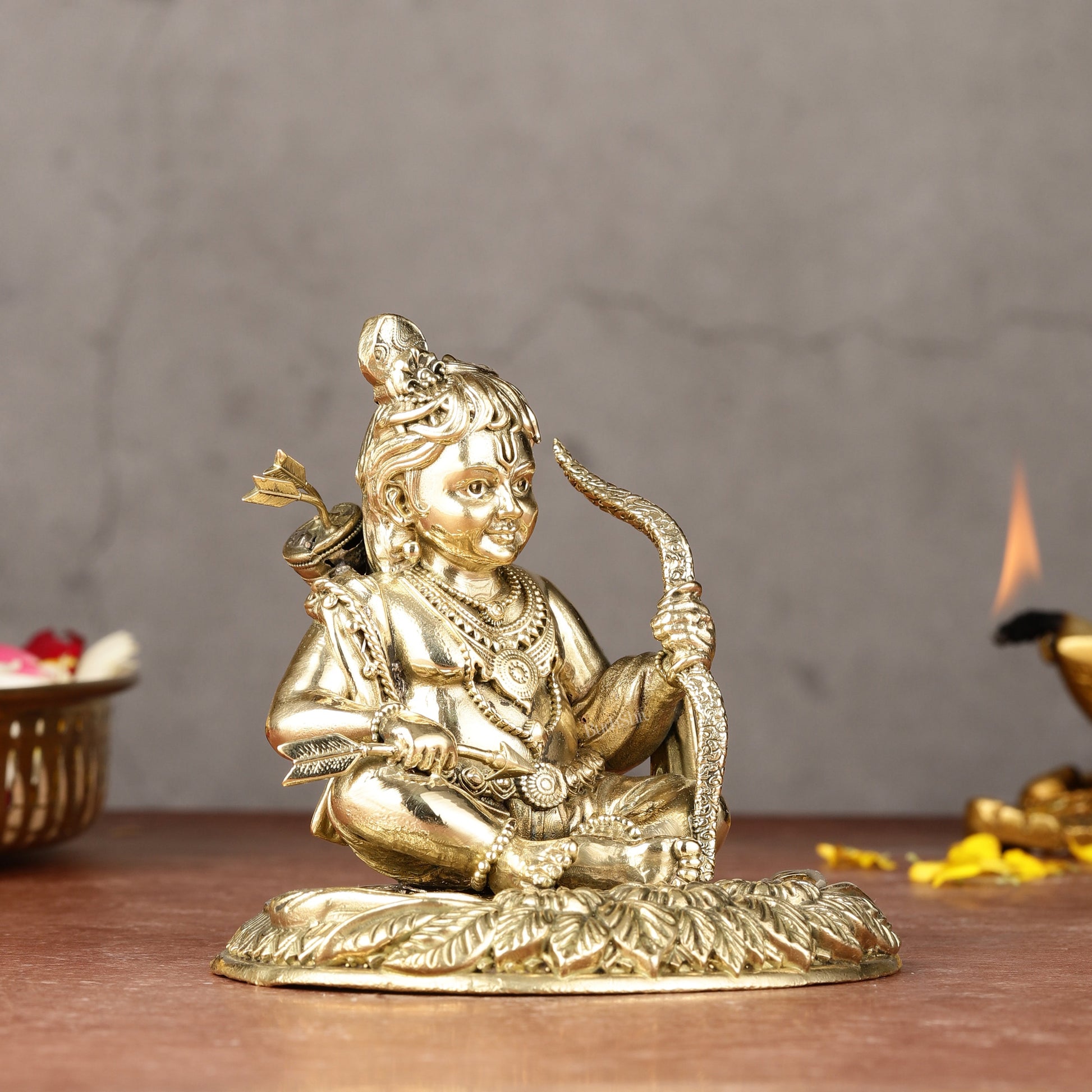 Brass Superfine Ram Lalla Idol | 4"