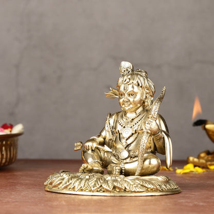 Brass Superfine Ram Lalla Idol | 4"